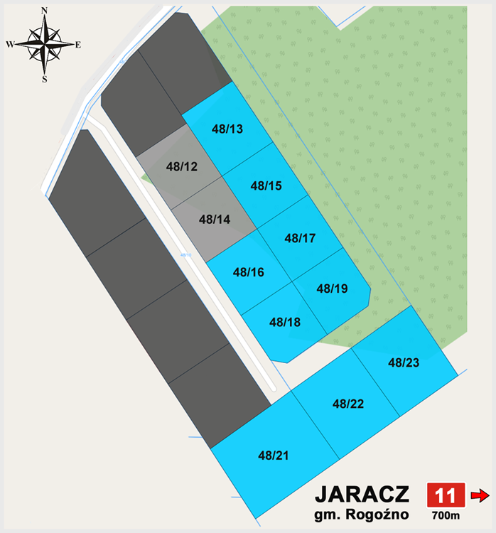 Działki budowlane Jaracz